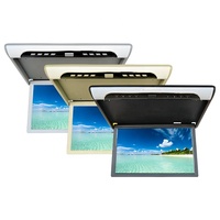 Moniteur TV de toit pour bus 19 pouces, écran LCD pour véhicule commercial, moniteur de toit rabattable, vidéo multimédia, moniteur TV pour bus MPV 24V