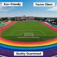 Revêtement pulvérisé pour piste d'athlétisme de stade, conforme à la norme EN 14877, épaisseur standard de 13 mm, pour campus philippin