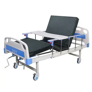 2024 New Hot Selling Hospital Patient Care With Multi-function Two-crank Manual Medical Lift Bed