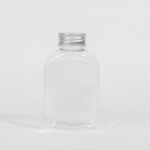 Botol plastik makanan hewan peliharaan portabel, botol jus buah labu datar 350ml, cincin tarik minuman teh susu cair layar tertutup - Product Image 6