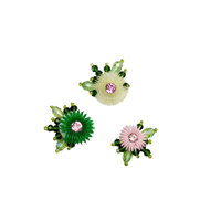 Nouveaux patchs en tissu tricotés à la main avec des paillettes et des perles en forme de tournesol et de marguerite pour broches DIY, accessoires pour cheveux, coques de téléphone, sacs