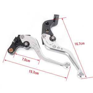 <span class=keywords><strong>Levier</strong></span> d'<span class=keywords><strong>embrayage</strong></span> <span class=keywords><strong>et</strong></span> de <span class=keywords><strong>frein</strong></span> pour <span class=keywords><strong>moto</strong></span> accessoires universel longues <span class=keywords><strong>et</strong></span> courtes argent - Product Image 3