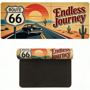 Alfombrilla de Ratón Personalizada XXL XL Impermeable, Diseño de Dibujos Animados a Todo Color, Borde Cosido, Alfombrilla de Escritorio para Juegos Esports, Alfombrilla para Portátil - Product Image 1