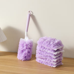 Brosse à poussière en microfibre douce et moelleuse, anti-statique, pour l'élimination des poussières, multi-usages, à la maison et dans les véhicules - Product Image 1