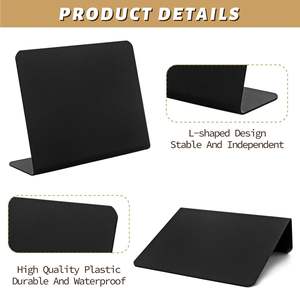 Mini signes de tableau noir en forme de L pour tableau noir petit tableau noir étiquettes alimentaires étiquettes de <span class=keywords><strong>nom</strong></span> craie Tables de buffet de fête - Product Image 4