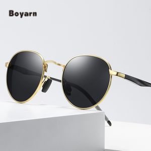 Luxury Aluminum Magnesium Vintage Designer Sun Glasses Retro <b>Round</b> Fashion Polarized <b>Men</b> Shades <b>Sunglasses</b> - Product Image 2