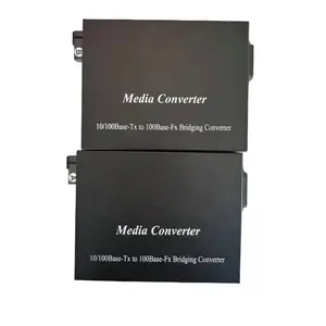 Fast Ethernet WDM BiDi Single Strand Singlemode Fiber Media Converter 20Km A,B type SC