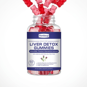 Gummies de soutien hépatique à la formule OEM <span class=keywords><strong>Xylitol</strong></span> & Erythritol sucrées avec B12 et Folate pour une flore hépatique et intestinale saines - Product Image 3