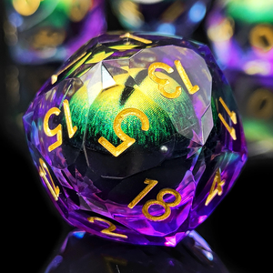 Juego <span class=keywords><strong>de</strong></span> Dados Poliédricos Preumim Prism D20 Dragon Eye Liquid Core <span class=keywords><strong>de</strong></span> 7 Dados con Núcleo Líquido, para Juegos <span class=keywords><strong>de</strong></span> Dragones y Mazmorras, con Bordes Afilados - Product Image 6