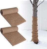 Rouleau de toile de jute naturelle en sergé pour décoration de fête, contrôle des mauvaises herbes, protection contre la gelée et filet d'ombrage