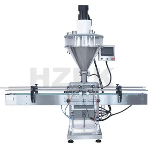 HZPK HZF-C स्वत: दूध तालक त्वचा-चेहरा कॉस्मेटिक सौंदर्य पाउडर स्टार्च गेहूं का आटा कोको चीनी छोटे के साथ भरने की मशीन पैमाने