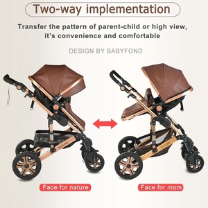 Passeggino a due vie leggero pieghevole <span class=keywords><strong>Auto</strong></span> passeggino neonato 4 ruote passeggino per bambini - Product Image 2