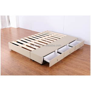 Tùy Chỉnh Màu Sắc Giường Thiết Kế Gỗ Nữ Hoàng Kích Thước Và Giường Đơn Cơ Sở Nền Tảng Mềm Khung Giường - Product Image 1