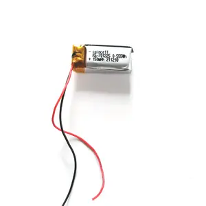 Lithium-Ionen-Polymer 701225 3,7 V 150mAh Batterie