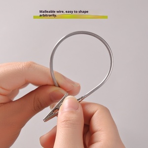 Porte-cartes de bureau en métal électro-plaqué réglable <span class=keywords><strong>à</strong></span> double tête simple, support vertical <span class=keywords><strong>à</strong></span> clip, support de photo/étiquette mignon, <span class=keywords><strong>pince</strong></span> - Product Image 4