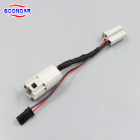 Faisceau de câblage automobile SCONDAR OEM pour allume-cigare, non destructif, 1 à 2 sorties, compatible TE 5-963716-1 UL1569