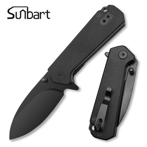 Mini AUS-8 D2 thép không gỉ gấp Pocket dao G10 xử lý màu đen Survival <span class=keywords><strong>c</strong></span>ắm trại ngoài trời dao OEM tùy biến hỗ trợ - Product Image 3