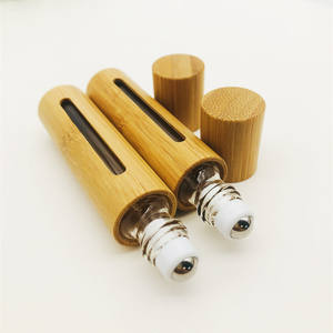 Botella de rodillo de bambú <span class=keywords><strong>para</strong></span> perfume, contenedor de tapa de bambú, desodorante, con <span class=keywords><strong>ventana</strong></span>, 5ml, 10ml - Product Image 3