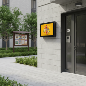 HBYLCD Lecteur publicitaire LCD mural extérieur à économie d'énergie avec ajustement automatique de la luminosité pour utilisation jour et <span class=keywords><strong>nuit</strong></span> - Product Image 1