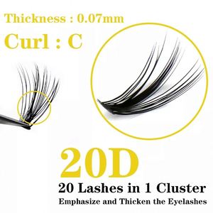 Cils individuels plus doux Nesura, cils pré-faits en éventail, volume russe, 60 bouquets de cils 10D 20D 30D naturels, 30g - Product Image 2