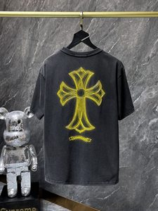 <span class=keywords><strong>T</strong></span>-<span class=keywords><strong>shirt</strong></span> King Mcgreen Star Chromed Hearts, style rétro, manches courtes, décontracté, ample, pour hommes, femmes et couples, en coton. - Product Image 2