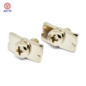 Hight chất lượng hai kết hợp chéo đầu tròn Pan đầu pad kẹp khối CH vít với máy giặt vuông mạ niken - Product Image 3