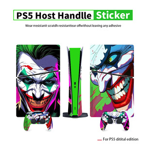 สติ๊กเกอร์ไวนิลลายโจ๊กเกอร์สำหรับ PS5 พิมพ์สีเต็มรูปแบบ สำหรับเครื่องเล่นเกม PS5 และคอนโทรลเลอร์ ดีไซน์สั่งทำได้ - Product Image 5