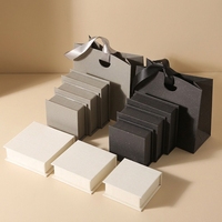 Nuevo Estilo en Stock, Caja Magnética Cuadrada/Rectangular con Tapa Abatible, Diseño Minimalista, Bolsillo Adicional para Tarjetas, Joyería, Embalaje de Regalo