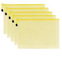 Sac de rangement pour documents en PVC à fermeture éclair, multi-couleurs, format A4, de haute qualité, fabriqué par Nuoxin, avec impression de logo