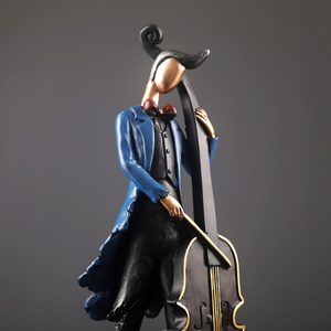 <span class=keywords><strong>D</strong></span>écoration de maison musicien nordique bande <span class=keywords><strong>d</strong></span>écoration jouer <span class=keywords><strong>violon</strong></span> maison bureau meubles accessoires cadeau ensemble bar meubles résine artisanat - Product Image 5