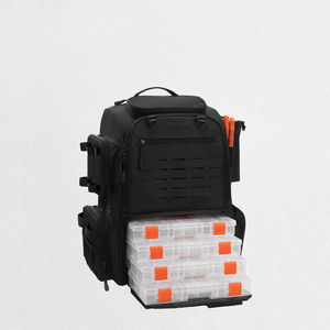 Mochila de Pesca Impermeable Personalizada de Poliéster con Portacañas, 4 Cajas de Aparejos, 50L, Bolsa de Almacenamiento Grande de Dos Capas - Product Image 2