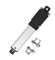Aktuator Linear Motor Listrik Mini 12V DC Kecepatan 3000rpm Langkah 10-150mm untuk Laci dan Meja Angkat