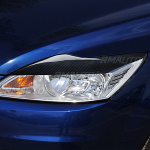 1 par de cubiertas decorativas para faros delanteros de coche, de fibra de carbono real, para Ford Focus 2009 2010 2011, accesorios para coche - Product Image 6