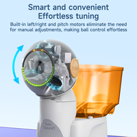 Nouvelle machine de lancer de balles de tennis de table portable automatique 2026 PUSUN SMART PRO avec application et commande vocale, machine de ping-pong avec batterie
