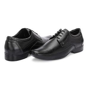 Zapatos de vestir de cuero genuino para hombre, zapatos formales con cordones de cuero de vaca auténtico - Product Image 3