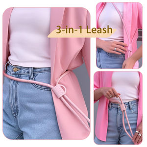 Grosir 2025 Aksesori anjing sabuk tali anjing tali nilon kustom selempang bebas genggam panjang dapat disesuaikan multifungsi utama - Product Image 2