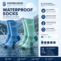 Chaussettes de sport unisexes imperméables pour la randonnée, avec logo personnalisé, chaussettes courtes personnalisées