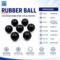 Balles en caoutchouc massif personnalisées TONGDA, vente en gros, balles rebondissantes industrielles en caoutchouc EPDM, NBR, silicone, sphères moulées sans couture, taille personnalisée