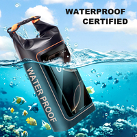 Prix de gros : Sac étanche 2L et sac étanche pour téléphone portable IPX8, ensemble de sacs étanches en PVC personnalisés pour SUP, natation, navigation de plaisance