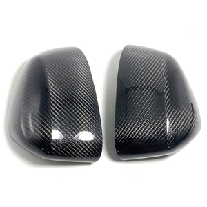 2 Pcs Real Cobertura De Fibra De Carbono Espelho de Substituição Cobre Espelho de Ponto Cego Apto para BMW 2014-2018 F15 X5 F16 X6 F26 X4 F25 X3 - Product Image 1