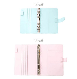 DDP özel Pu deri toka ile bütçe bağlayıcı ofis malzemeleri <span class=keywords><strong>Notebook</strong></span> kılıfı A5 a6 Binder yüzük planlayıcısı - Product Image 6