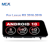 12.3 pouces Android 9.0 Octa Core Auto Radio Stéréo Headunit GPS Navigation Voiture Vidéo DVD pour Lexus RX300 RX450h F Sport 2016-2019