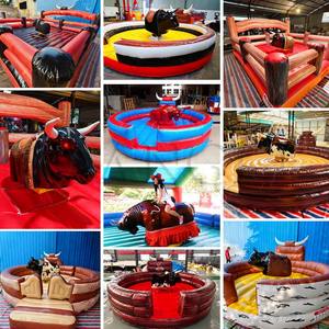 Máquina <span class=keywords><strong>de</strong></span> Rodeo Mecánico para Adultos, Juego <span class=keywords><strong>de</strong></span> Montar Toro Inflable para Exteriores, España - Product Image 3