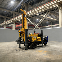 Plateforme de forage de puits d'eau de 700 m de profondeur fabriquée en Chine, machine rotative hydraulique de 300 mm montée sur camion 6x4