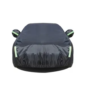 Universal waterproof windproof snowproof all weather protection car cover Silver black 3 layer PEVA outdoor Car Cover Body