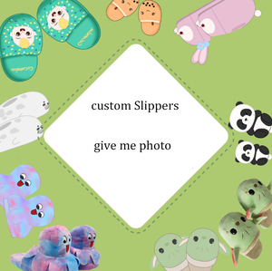 Pantoufles en peluche douces personnalisées pantoufles d'intérieur en peluche animal chat ours dinosaure pantoufles en peluche pour les femmes - Product Image 3