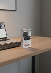 WISDOULIP Wireless <b>Mouse</b> Optical Ergonomic Right Hand 3 Buttons <b>USB</b> Receiver Laptop PC Mac - Product Image 2