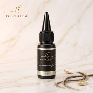 Colle pour extensions capillaires Pinky Leem 20g – Adhésif professionnel pour extensions de cheveux, outil de salon, colle transparente à lumière UV, vente en gros - Product Image 1
