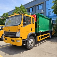 Vente directe d'usine SINOTRUK 4x2 8CBM Camion compacteur de déchets à chargement arrière