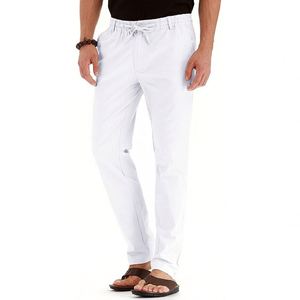 <span class=keywords><strong>Pantalon</strong></span> décontracté pour <span class=keywords><strong>homme</strong></span>, style européen et américain, coupe ample, <span class=keywords><strong>taille</strong></span> élastique, en coton, couleur unie, polyvalent - Product Image 5